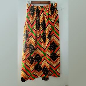 Vintage 70's Hippie Boho Festival Maxi Skirt